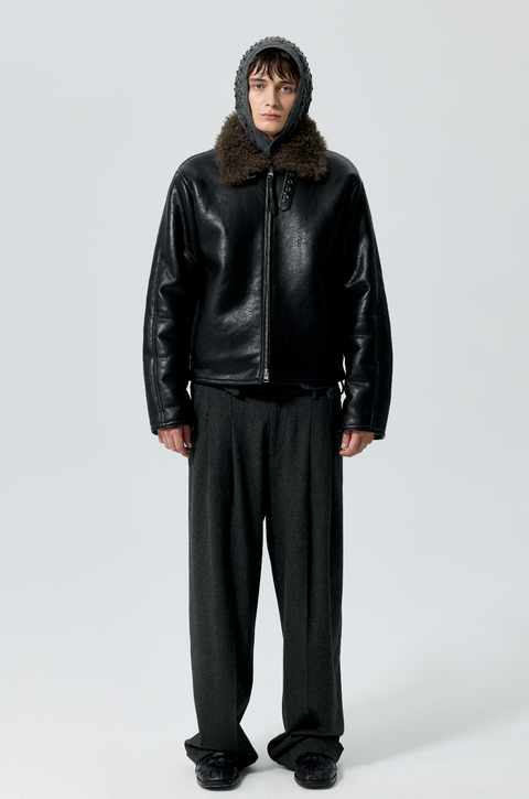 SIMPLE PROJECT SHEARLING JACKET