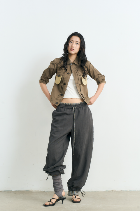 NULL NONE COLOR BLOCKED SHIRT JACKET