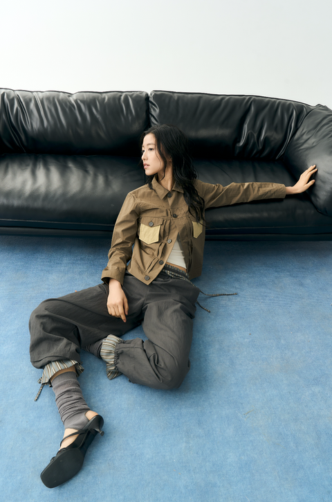 NULL NONE COLOR BLOCKED SHIRT JACKET