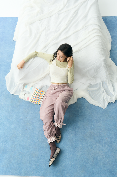 NULL NONE PATCHWORK DRAWSTRING PANTS