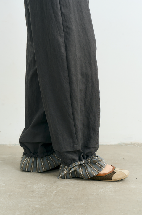 NULL NONE PATCHWORK DRAWSTRING PANTS