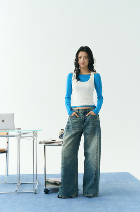 NULL NONE WASHED JEANS