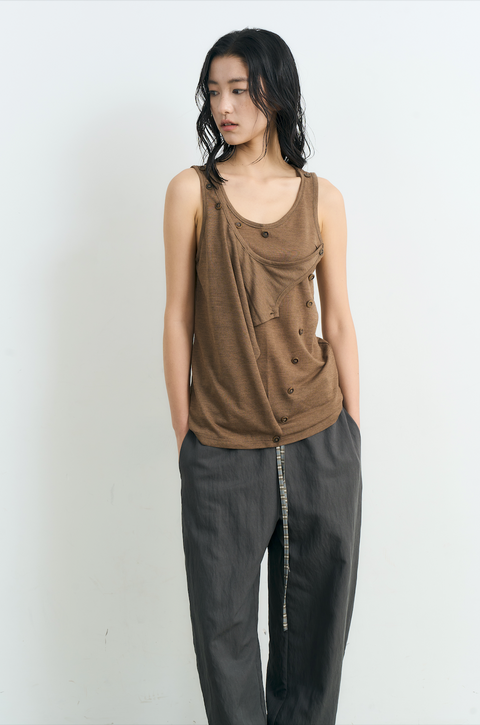 NULL NONE BUTTON-UP VEST