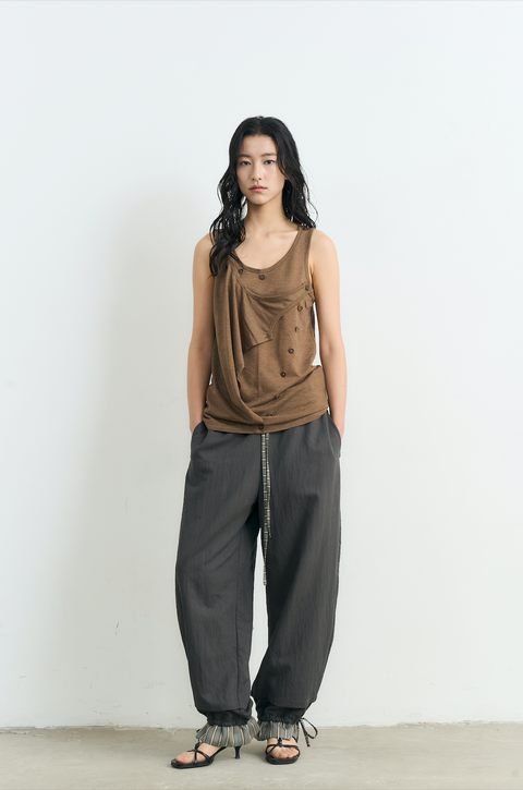 NULL NONE BUTTON-UP VEST