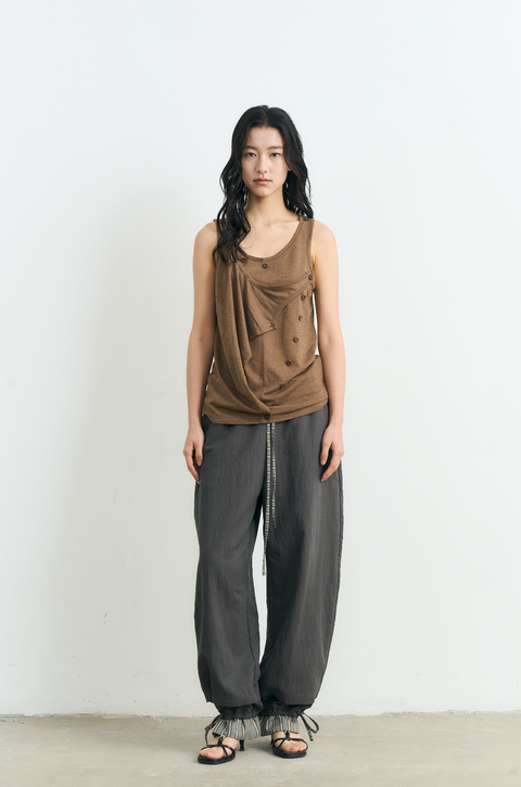 NULL NONE BUTTON-UP VEST