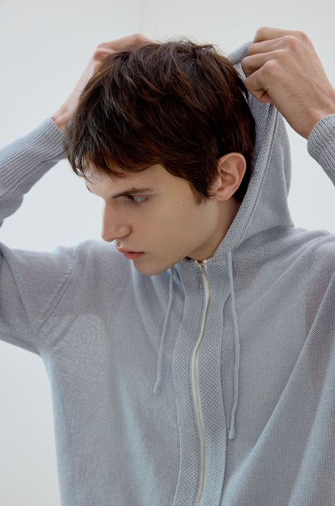 SIMPLE PROJECT WASHI PAPER YARN HOODIE