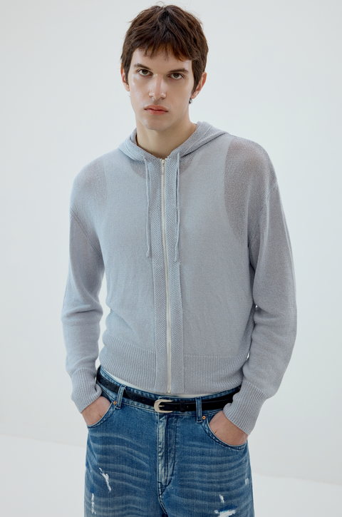 SIMPLE PROJECT WASHI PAPER YARN HOODIE