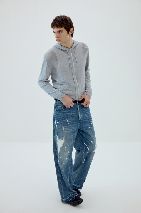 SIMPLE PROJECT WASHI PAPER YARN HOODIE