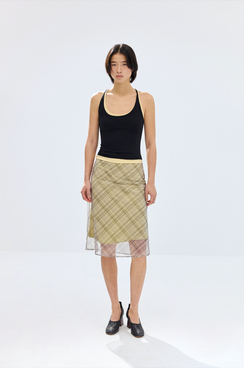 SIMPLE PROJECT U-NECK HALTER TOP