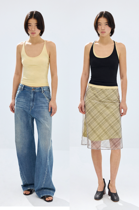 SIMPLE PROJECT U-NECK HALTER TOP