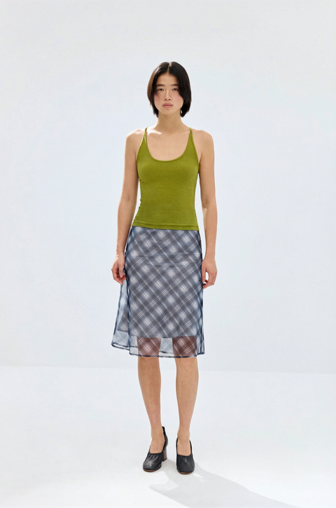 SIMPLE PROJECT U-NECK HALTER TOP