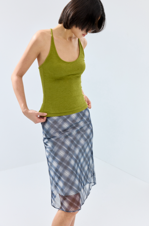 SIMPLE PROJECT U-NECK HALTER TOP
