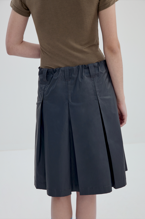 SIMPLE PROJECT COATED SKIRT