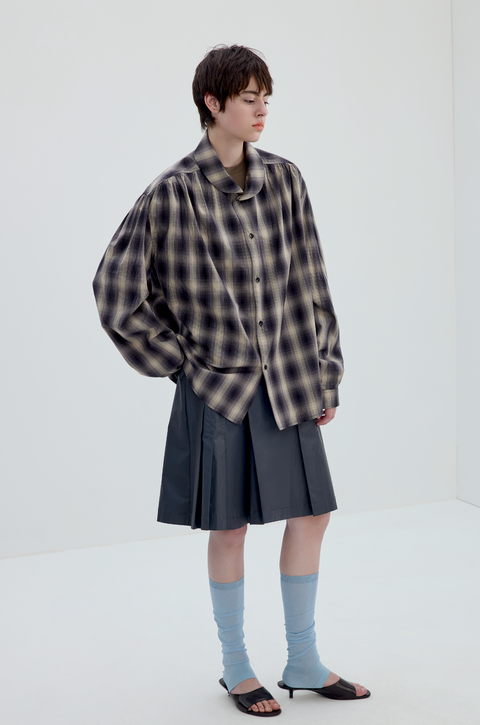 SIMPLE PROJECT COATED SKIRT