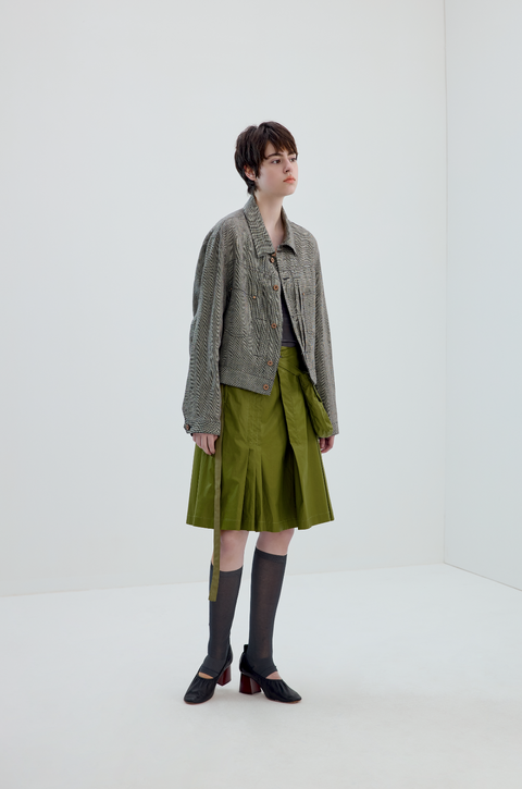 SIMPLE PROJECT COATED SKIRT