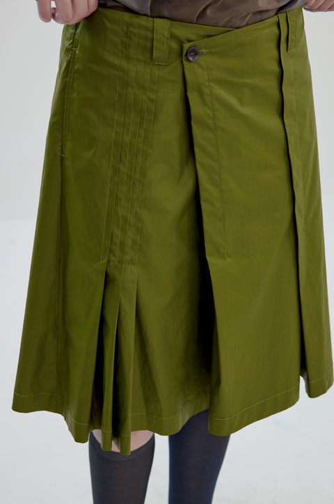 SIMPLE PROJECT COATED SKIRT