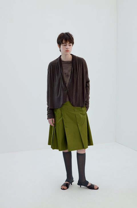 SIMPLE PROJECT COATED SKIRT