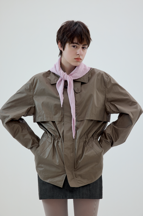 SIMPLE PROJECT COATED HUNTING JACKET