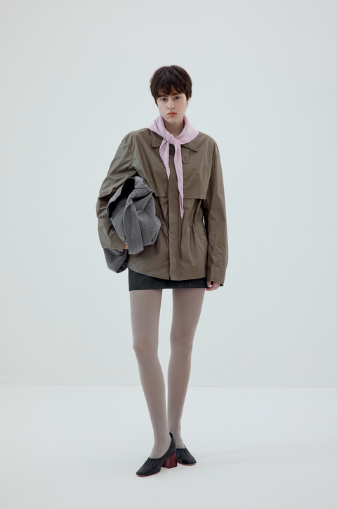 SIMPLE PROJECT COATED HUNTING JACKET