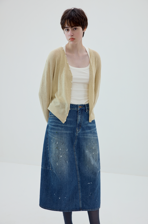 SIMPLE PROJECT LINEN CARDIGAN