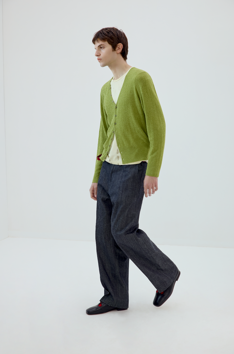 SIMPLE PROJECT LINEN CARDIGAN