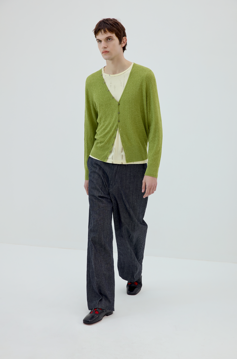 SIMPLE PROJECT LINEN CARDIGAN