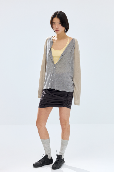 SIMPLE PROJECT LINEN CARDIGAN