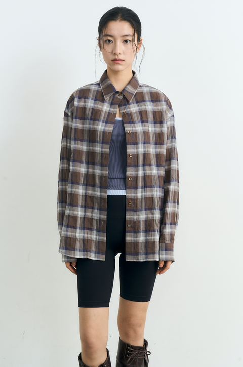 NULL NONE PLAID SHIRT