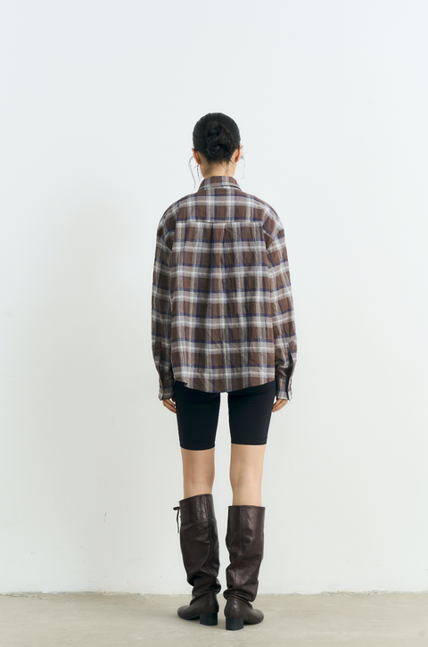 NULL NONE PLAID SHIRT