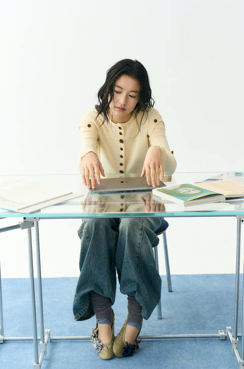 NULL NONE LAYERED KNIT CARDIGAN