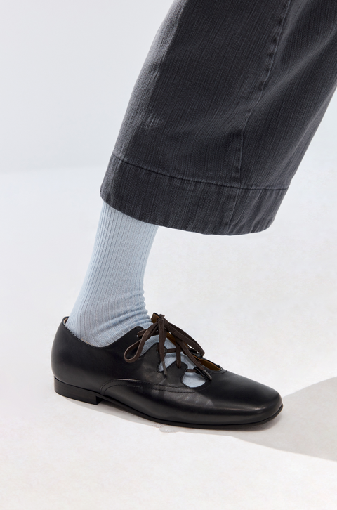 SIMPLE PROJECT BALLET LEATHER SHOES