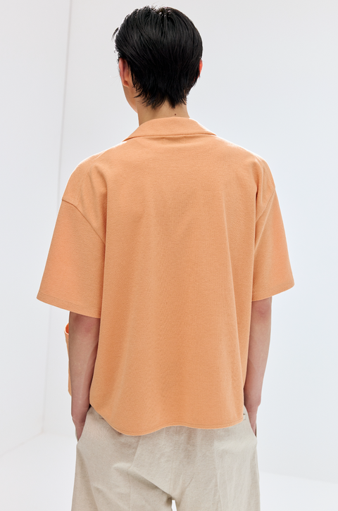 SIMPLE PROJECT TERRY DOUBLE-BREASTED SHIRT