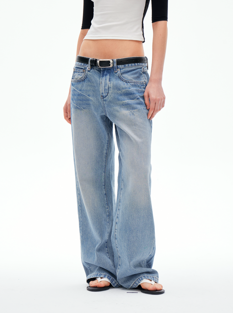 ROSE FOSSIL STRAIGHT LEG JEANS