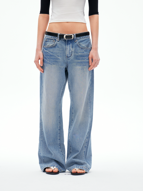 ROSE FOSSIL STRAIGHT LEG JEANS