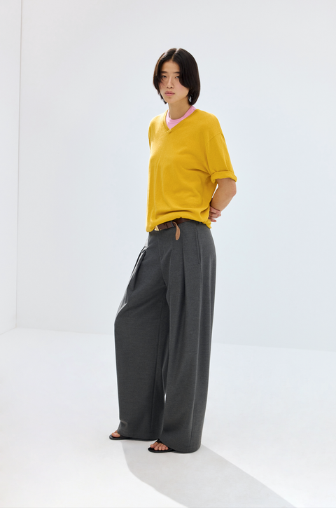 SIMPLE PROJECT PLEATED TROUSERS