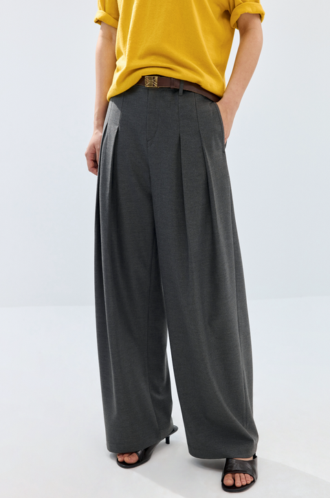 SIMPLE PROJECT PLEATED TROUSERS
