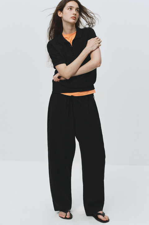 SIMPLE PROJECT LINEN EASY PANTS