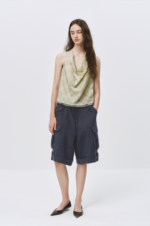 SIMPLE PROJECT LINEN SHORTS
