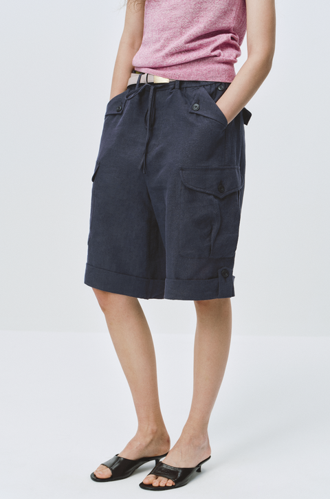 SIMPLE PROJECT LINEN SHORTS