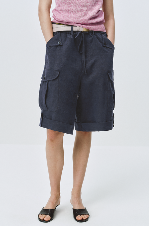 SIMPLE PROJECT LINEN SHORTS