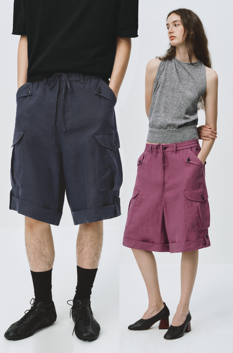 SIMPLE PROJECT LINEN SHORTS