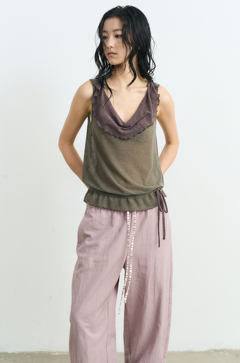 NULL NONE COLORBLOCK KNIT VEST