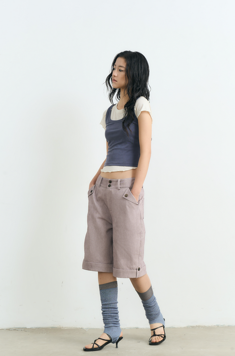 NULL NONE CUFFED HEM SHORTS