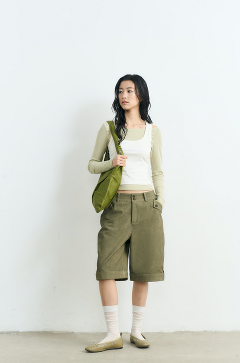 NULL NONE CUFFED HEM SHORTS