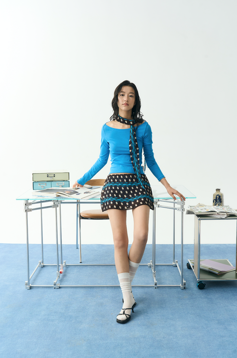 NULL NONE A-LINE MINI SKIRT
