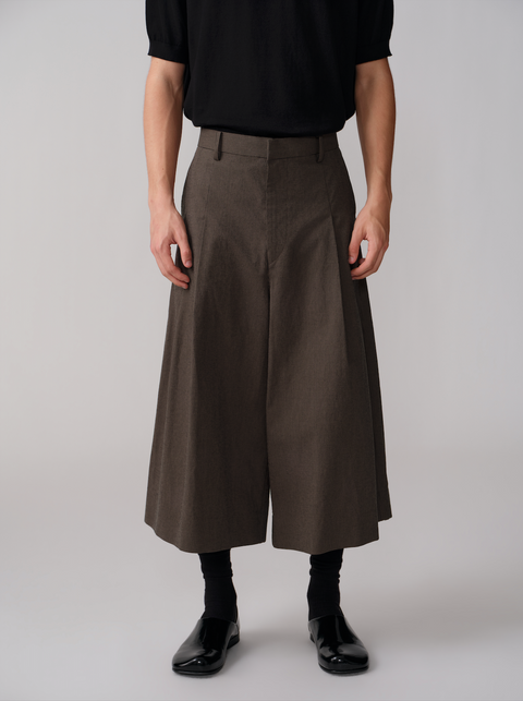 OPICLOTH HOUNDSTOOTH CROPPED SHORTS