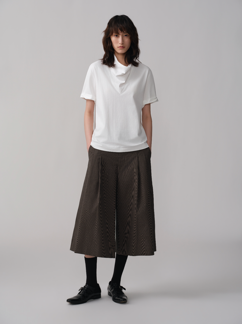 OPICLOTH HOUNDSTOOTH CROPPED SHORTS