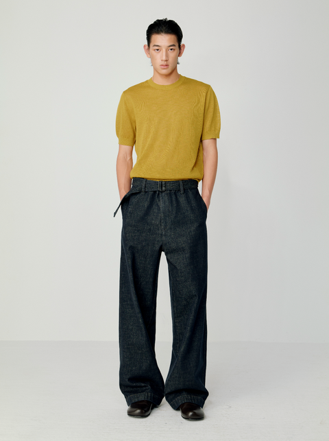 OPICLOTH LINEN-LOOK KNIT TOP