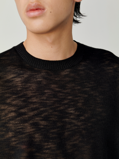 OPICLOTH LINEN-LOOK KNIT TOP
