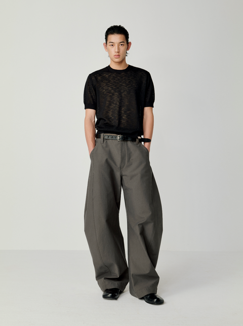 OPICLOTH LINEN-LOOK KNIT TOP